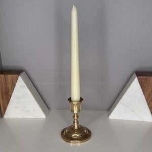 Vintage Estate Brass Candle Holder